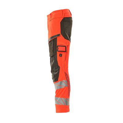 Foto van Mascot Accelerate Safe Broek met kniezakken | 19079-511 | 22218-hi-vis rood/donkerantraciet