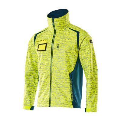 Foto van Mascot Accelerate Safe Softshell jas | 19202-291 | 1744-hi-vis geel/donkerpetrol