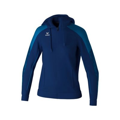 Foto van ERIMA EVO STAR trainingsjack met capuchon Dames | new navy/mykonos blue | 1032442