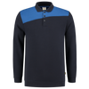 Afbeelding van Polosweater Bicolor Naden | marine/korenblauw | 302004-0111 | TRICORP WORKWEAR