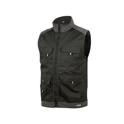 Foto van Dassy bodywarmer FARO (ongevoerd) | 350077 | zwart/cementgrijs