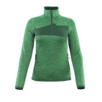 Mascot 18053-316 Fleecetrui met korte rits gras groen/groen