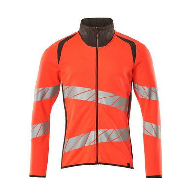 Mascot Accelerate Safe Sweatshirt met rits | 19184-781 | 22218-hi-vis rood/donkerantraciet Mascot Accelerate Safe Sweatshirt met rits | 19184-781 | 22218-hi-vis rood/donkerantraciet