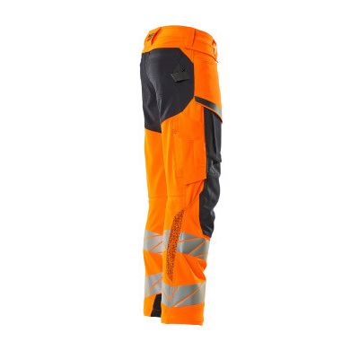 Foto van Mascot Accelerate Safe Broek met kniezakken | 19079-511 | 14010-hi-vis oranje/donkermarine