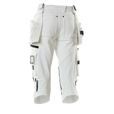 Foto van Driekwart broek, spijkerzakken, stretch | 17049-311 | 06-wit
