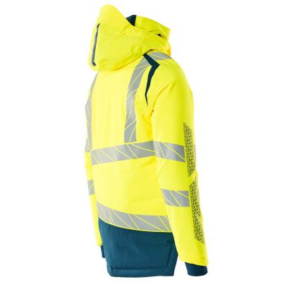 Foto van Mascot Accelerate Safe Winterjas | 19335-231 | 1744-hi-vis geel/donkerpetrol