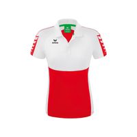 Six Wings polo Dames | rood/wit | 1112222