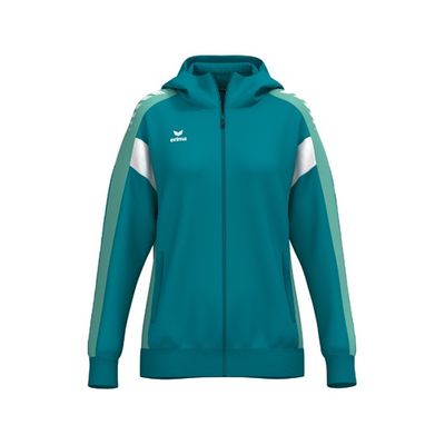 Foto van ERIMA CELEBRATE 125 Training Jacket with hood Dames | tahitian blue/mint | 1032620