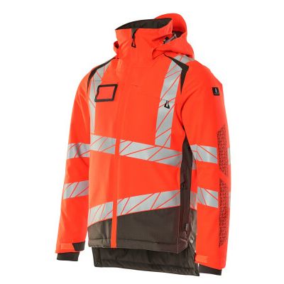 Foto van Mascot Accelerate Safe Winterjas | 19335-231 | 22218-hi-vis rood/donkerantraciet