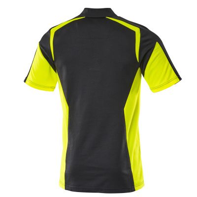 Foto van Mascot Accelerate Safe Poloshirt | 22083-771 | 0917-zwart/hi-vis geel