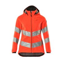 Softshell jack, damesmodel, EN20471 | 18512-246 | 0222-hi-vis rood