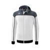 Afbeelding van ERIMA CHANGE by erima trainingsjack met capuchon Unisex | wit/slate grey/zwart | 1032307