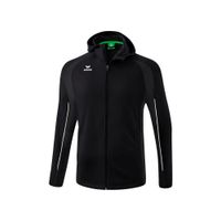 ERIMA LIGA STAR trainingsjack met capuchon Kinderen | zwart/wit | 1032331