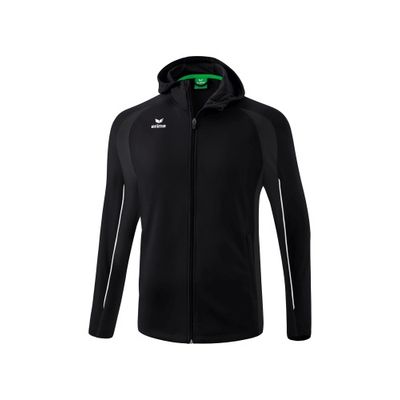 Foto van ERIMA LIGA STAR trainingsjack met capuchon Kinderen | zwart/wit | 1032331