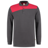 Afbeelding van Polosweater Bicolor Naden | donkergrijs/red | 302004-1802 | TRICORP WORKWEAR
