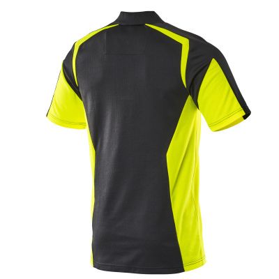 Foto van Mascot Accelerate Safe Poloshirt | 22083-771 | 0917-zwart/hi-vis geel