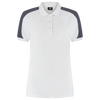 Afbeelding van Poloshirt Bicolor Redefined Dames | wit/antraciet | 206108-06888 | TRICORP WORKWEAR