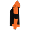 Afbeelding van Softshell Capuchon Bicolor Redefined Dames | zwart/oranje | 406119-0998 | TRICORP WORKWEAR