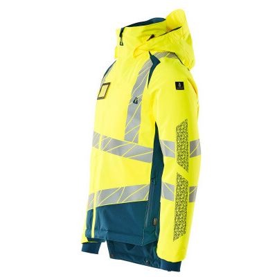 Foto van Mascot Accelerate Safe Winterjas | 19335-231 | 1744-hi-vis geel/donkerpetrol