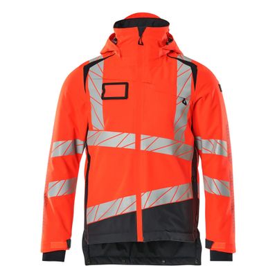 Foto van Mascot Accelerate Safe Winterjas | 19335-231 | 22210-hi-vis rood/donkermarine