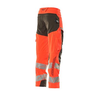 Foto van Mascot Accelerate Safe Broek met kniezakken | 19079-511 | 22218-hi-vis rood/donkerantraciet