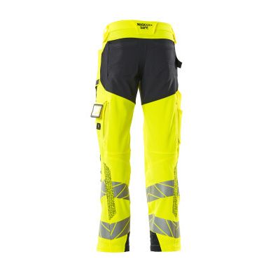 Foto van Mascot Accelerate Safe Broek met kniezakken | 19079-511 | 17010-hi-vis geel/donkermarine