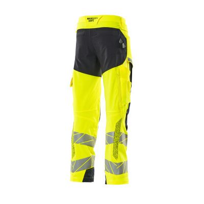 Foto van Mascot Accelerate Safe Broek met kniezakken | 19079-511 | 17010-hi-vis geel/donkermarine