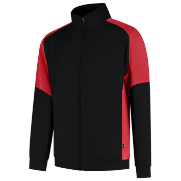 Foto van Sweatvest Bicolor Redefined | zwart/helderrood | 306108-09202 | TRICORP WORKWEAR