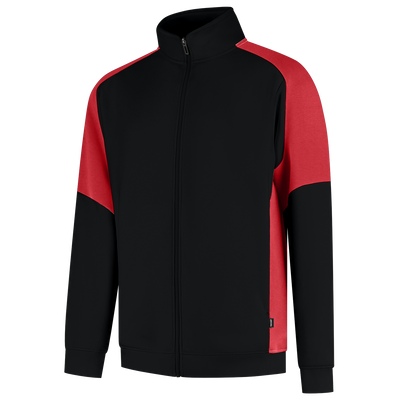 Foto van Sweatvest Bicolor Redefined | zwart/helderrood | 306108-09202 | TRICORP WORKWEAR