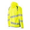 Afbeelding van Mascot Accelerate Safe Capuchontrui met rits | 19284-781 | 1744-hi-vis geel/donkerpetrol