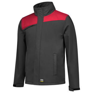 Foto van Softshell Bicolor Naden | donkergrijs/red | 402021-1802 | TRICORP WORKWEAR