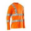 Afbeelding van T-shirt, V-hals, lange mouwen, klasse 3 | 18281-995 | 014-hi-vis oranje