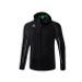 Erima Liga Star trainingsjack met capuchon, zwart/wit, 1032331