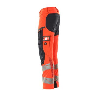 Foto van Mascot Accelerate Safe Broek met kniezakken | 19079-511 | 22210-hi-vis rood/donkermarine