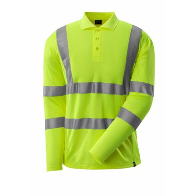 Mascot Poloshirt, lange mouwen, klasse 3 | 18283-995 | 017-hi-vis geel