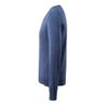 Afbeelding van Gebreide trui V-hals, met merinowol | 50635-989 | 041-blauw-melee