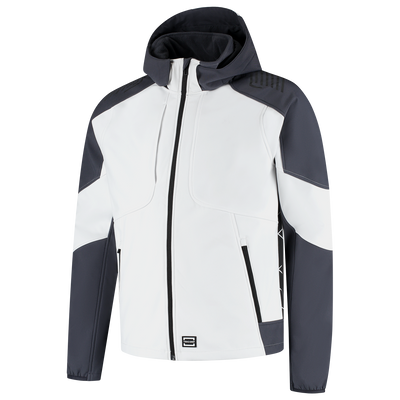 Foto van Softshell Capuchon Bicolor Redefined | wit/antraciet | 406118-06888 | TRICORP WORKWEAR