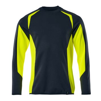 Foto van Mascot Accelerate Safe Sweatshirt | 22084-781 | 01017-donkermarine/hi-vis geel