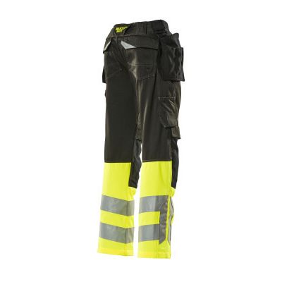 Foto van Broek met spijkerzakken, klasse 1 | 17531-860 | 0917-zwart/hi-vis geel