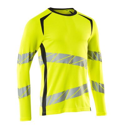 Foto van Mascot Accelerate Safe T-shirt, met lange mouwen | 19081-771 | 17010-hi-vis geel/donkermarine