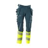 Afbeelding van Mascot Accelerate Safe Broek met spijkerzakken | 19131-711 | 4417-donkerpetrol/hi-vis geel