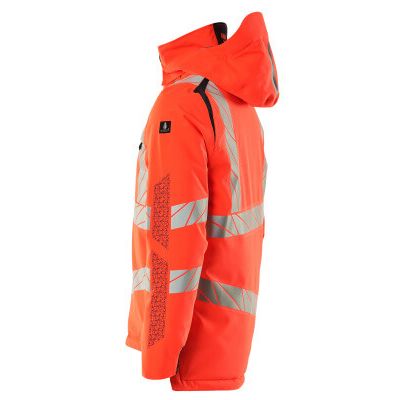 Foto van Mascot Accelerate Safe Winterjas | 19035-449 | 22210-hi-vis rood/donkermarine