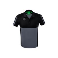ERIMA Six Wings polo Unisex | slate grey/zwart | 1112203