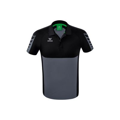 Foto van ERIMA Six Wings polo Unisex | slate grey/zwart | 1112203