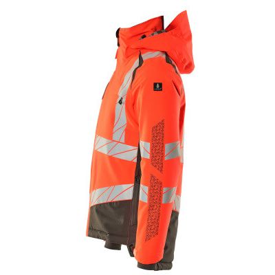 Foto van Mascot Accelerate Safe Winterjas | 19335-231 | 22218-hi-vis rood/donkerantraciet