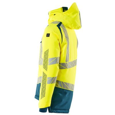 Foto van Mascot Accelerate Safe Winterjas | 19335-231 | 1744-hi-vis geel/donkerpetrol