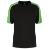 Afbeelding van T-shirt Bicolor Redefined Dames | zwart/limegroen | 106109-0937 | TRICORP WORKWEAR