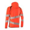 Afbeelding van Mascot Accelerate Safe Capuchontrui met rits | 19284-781 | 22210-hi-vis rood/donkermarine