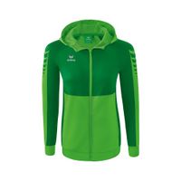 ERIMA Six Wings trainingsjack met capuchon Dames | green/smaragd | 1032219
