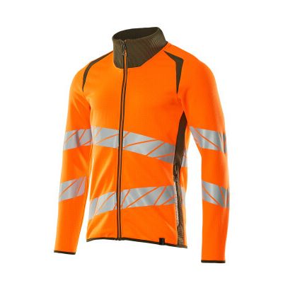 Foto van Mascot Accelerate Safe Sweatshirt met rits | 19184-781 | 1433-hi-vis oranje/mosgroen